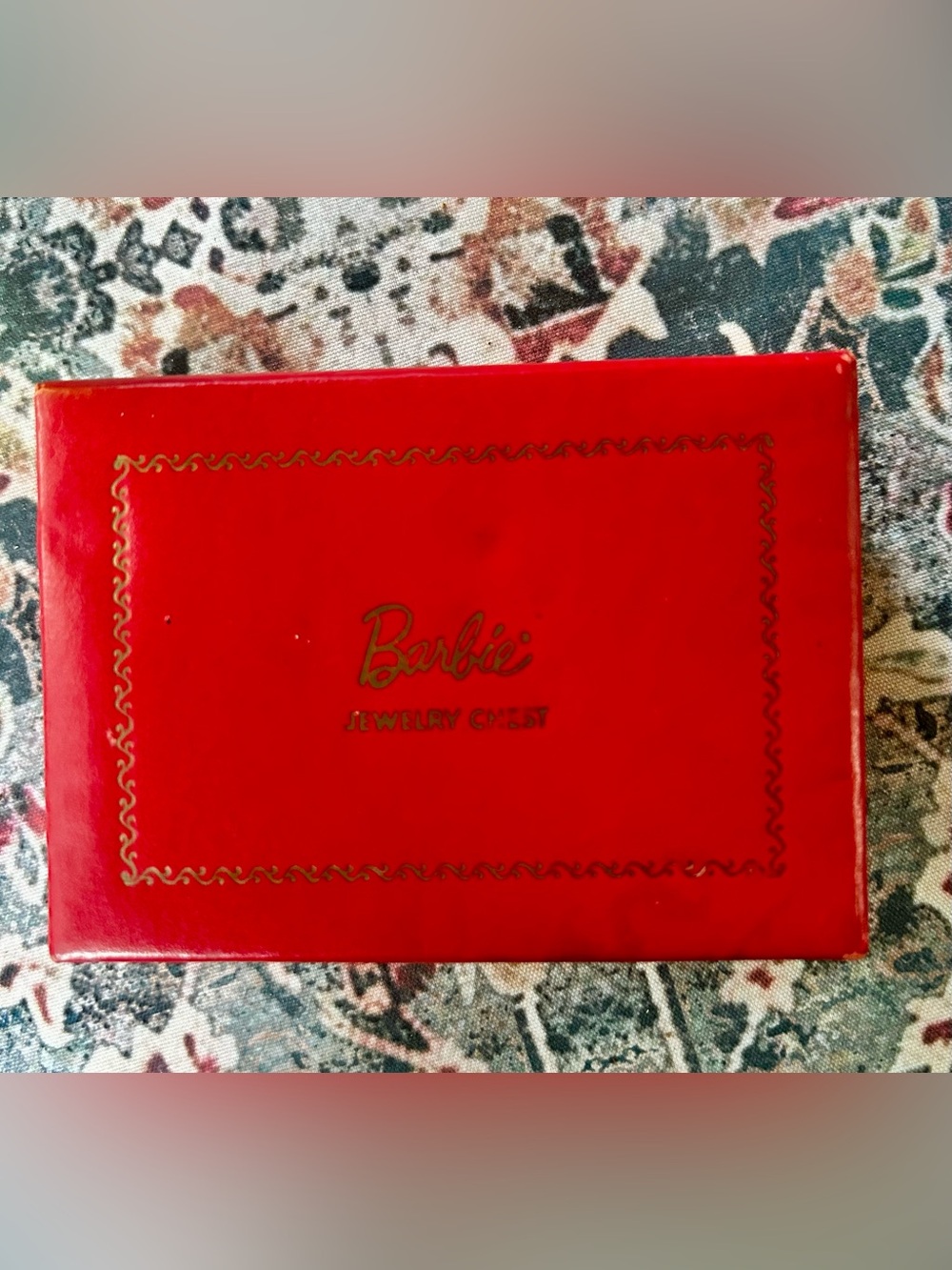 Mattel Barbie Red Jewelry Chest Box